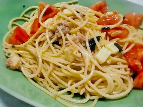 トマトとツナの冷製パスタ